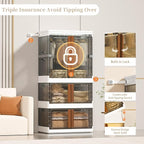 HAIXIN Closet Organizers and Storage, 77.6 Gal Stackable Bins, Wardrobe - Image 5