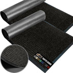 GORILLA GRIP Traffic Guard Door Mat, 2 Pack, Heavy Duty Waterproof Doormat by GorillaGrip
