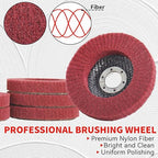 10Pcs 320 Grit Scour Flap Disc 4 1/2 Inch Angle Grinder Attachment General - Image 5