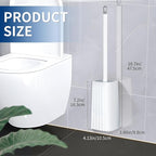 Toilet Brush & Holder Set, 2 Pack Toilet Brushes - Image 2
