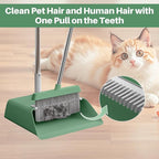JOYMOOP Dark Teal Green Broom and Dustpan Set - Image 7