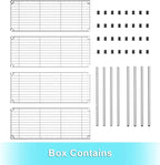 Auslar 4-Shelf Storage Wire Shelves Heavy Duty 4 Tiers Standing Shelving Units - Image 7