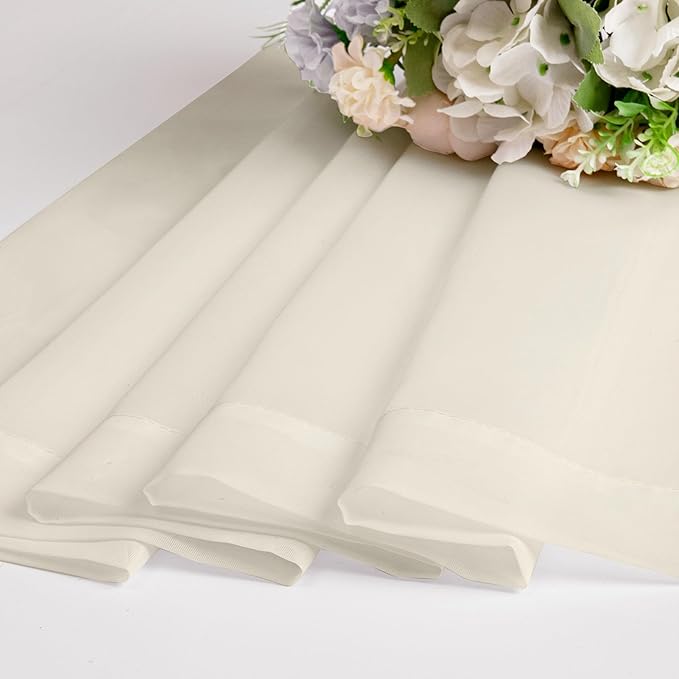 Chyhomenyc Cream Sheer Valances - Image 3