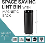JS Jackson Supplies Small Black Lint Bin - Image 2