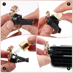 6pcs Flowers Car Decor, Cute Car Air Freshener Vent Clips, 3cm/2.7cm Refillable - Image 9