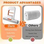 2Pcs Mini Foldable Desktop Mop, Self Squeezing Sponge Mop, Portable Versatile - Image 3