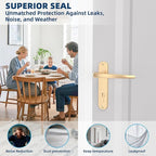 Heavy-Duty 36 ft x 3 in Weather Stripping, Extra Thick 2mm Door Draft Stopper - Image 8