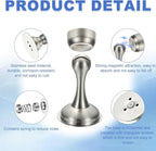 uxcell Magnetic Door Stopper, Stainless Steel Heavy Duty Door Holder, No - Image 3
