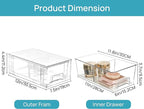 Vtopmart 2 Pack Stackable Storage Drawers, Easily Assemble Containers - Image 3