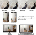 Chyhomenyc Ivory Sheer Curtains 84 Inches Long 2 Panels, Light Filtering Ivory - Image 4