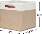 HNZIGE Fabric Baskets for Organizing 13x13 Storage Cubes, Cloth Storage Bins - Image 2