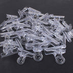30 Pack Plastic Clear Clips Clamps, 1-1/2 Inch and 2 Inch Sizes - Image 7