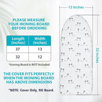 Table Top Ironing Board Cover 12 x 32 inch, 3 Layers Small Iron Board Cover - Image 6