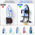 ORLESS Metal Large Ironing Board Holder Wall Mount, Ironing Board Hanger - Image 2