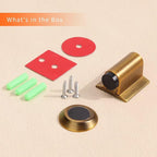 Bak Bo Magnetic Door Stoppers 4 Pack Bottom of Door Holder Keep Door Open No - Image 5