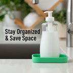 Zulay Kitchen Small Silicone Sponge Holder – Space-Saving Sink Organizer Tray - Image 6
