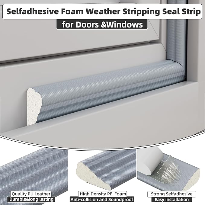 9.8 Ft Weather Stripping Seal Strip - Image 2