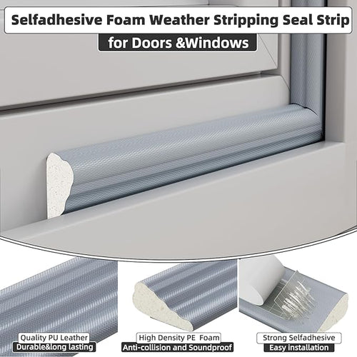 3 Pack*16.4 Ft Weather Stripping Seal Strip - Image 2