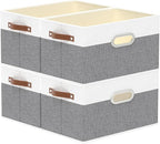 Yawinhe Fabric Storage Baskets, Foldable Closet Organizer by Yawinhe