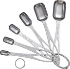 6PCS Narrow Measuring Spoons Set, Stainless Steel Measuring Spoon Fits in Spice by CreateHarmonyWithYourPet