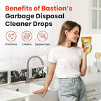 Bastion Garbage Disposal Cleaner and Deodorizer Drops-] Orange Zest Scented - Image 7