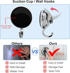 Heavy Duty Suction Cup Hooks for Shower, Bathroom Robe - Image 5