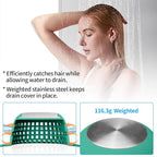 Shower Drain Hair Catcher, Bathtub Drain Cover Foldable Silicone Shower & Tub - Image 4
