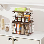 Extra Large 2 Pack Stackable Storage Pantry Organizers and Storage, Wall Mount - Image 4