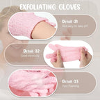 104 Pcs Exfoliating Glove Bulk Shower Gloves - Image 3