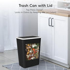 Small Trash Can, 3 Pack 4 Gallons Bathroom Garbage Can - Image 3