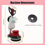 Floor Scrubber Buffer Heavy Duty Polisher Machine Polished Waxed Refurbished - Image 2