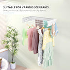 Laundry Drying Rack, Collapsible Wall Mounted Clothes Drying Rack - Image 4