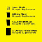 Glad ForceFlex Tall Kitchen Trash Bags, 13 Gallon, Fresh Clean - Image 10