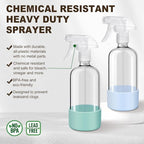 Glass Spray Bottles with Silicone Sleeves, Mist and Stream Empty Refillable - Image 3