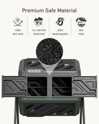 THEGROW'ING Updated 43 Gallon Compost Bin Outdoor, Fast Assemble Tumbling - Image 7