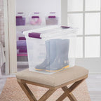 Sterilite 18-Pack ClearView Latch Box, Stackable Storage Organizer Bins - Image 4