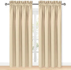 DWCN Blackout Curtains Room Darkening Thermal Insulated Bedroom Curtains Window - Image 9