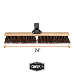 SWOPT 24” Premium Rough Surface Push Broom Head — Outdoor Push Broom - Image 6