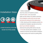Rectangle Foam Rubber Seal, Self-Adhesive EPDM Foam Rubber Weather Stripping - Image 6