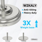 Toilet Paper Holder Stand with Storage – 4 Extra Rolls –Brushed Nickel Toilet - Image 5