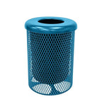 COATEDOUTDOORFURNITURE RFT-LBL Heavy Duty 32 Gallon Round Trash Receptacle by CoatedOutdoorFurniture