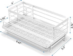 Cisily Sponge Holder for Kitchen, Sink Caddy Organizer, Kitchen Sink Accessories - Image 5
