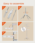 Clothes Drying Rack Foldable, 70.9 inch Tripod Drying Rack - Image 8