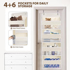 QINGUANG Over The Door Organizer, Hanging Organization and Storage, Behind Door - Image 3