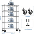 IZEUK 5-Tier Storage Shelving Unit - Image 3