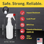 Pinnacle Mercantile Plastic Spray Bottles Leak Proof Technology Empty 16 oz - Image 4