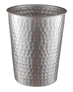 Monarch Abode Pewter Hand Hammered Metal Wastebasket by MonarchAbode