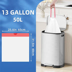 13.2 Gallon Tall Kitchen Drawstring Trash Bags, Leak Proof, Waste Bag - Image 3
