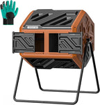 THEGROW'ING Updated 43 Gallon Compost Bin Outdoor, Fast Assemble Tumbling by THEGROWING