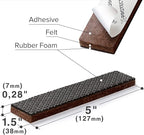 Non-Slip Furniture Grips: 8 Pcs Rubber Pads 1.5' x 5' by X-PROTECTOR Ideal - Image 3